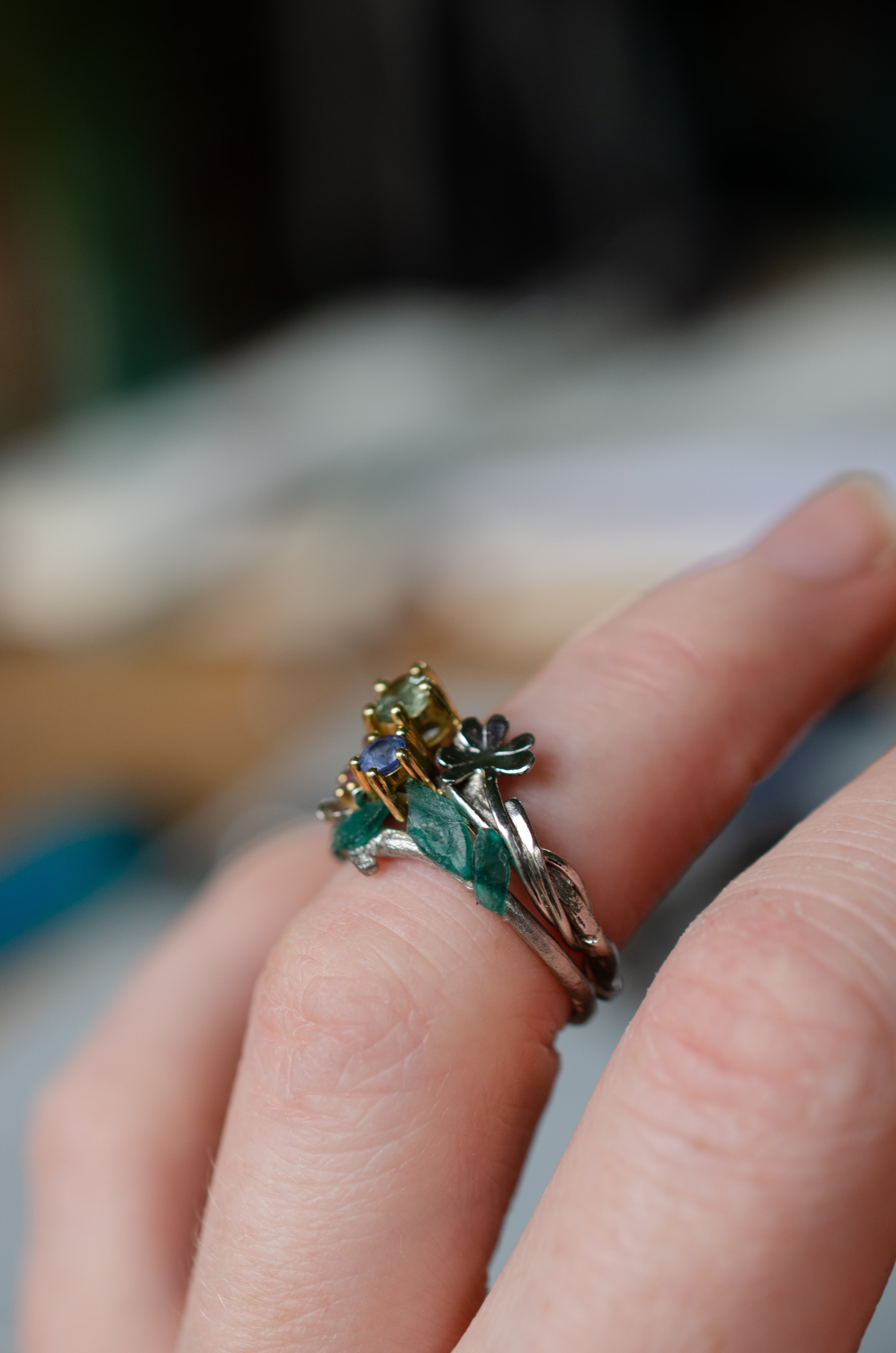 Bespoke jewellery process Ellen Lou Ludlow