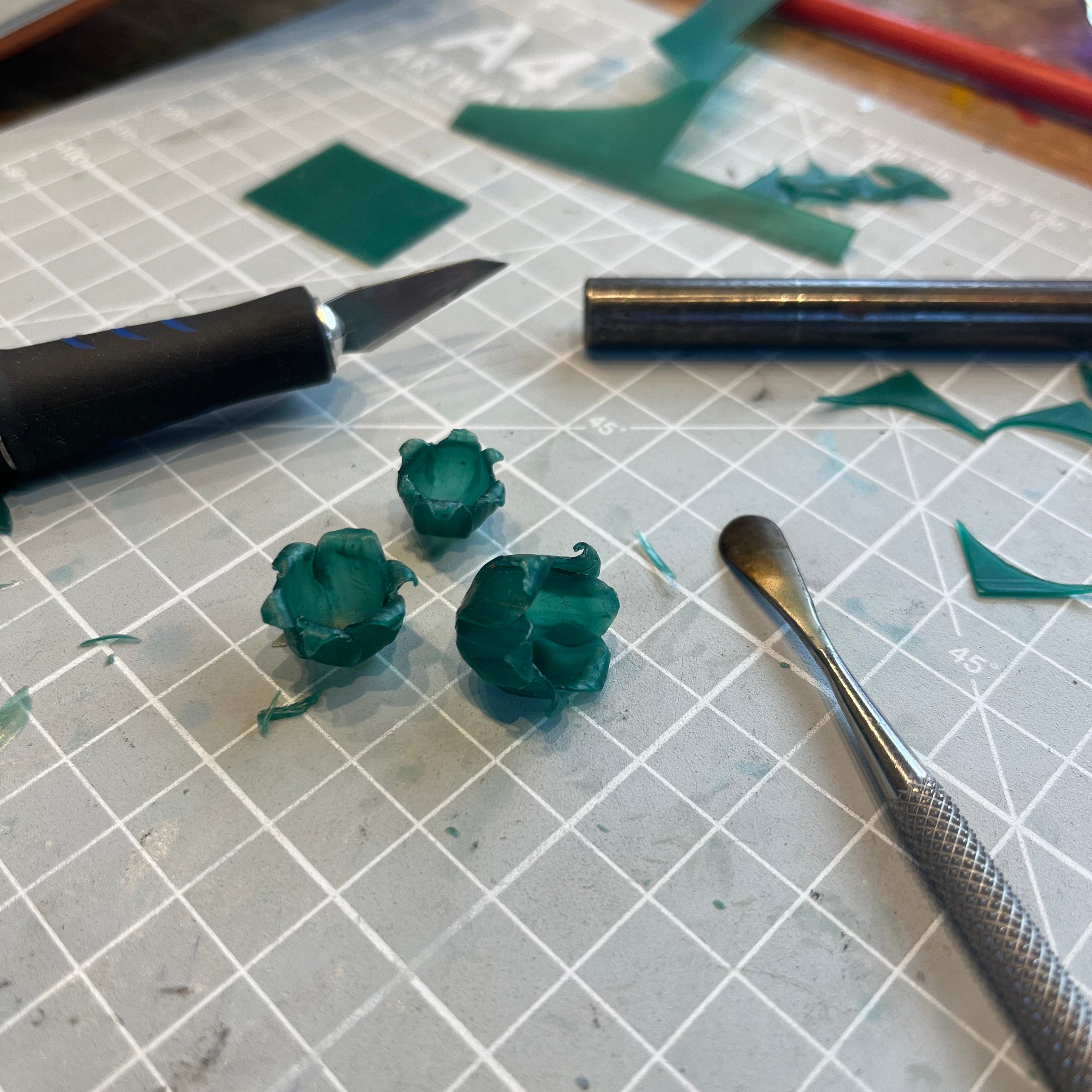 Lily of the valley wax carving workshop ellen lou stirchley birmingham