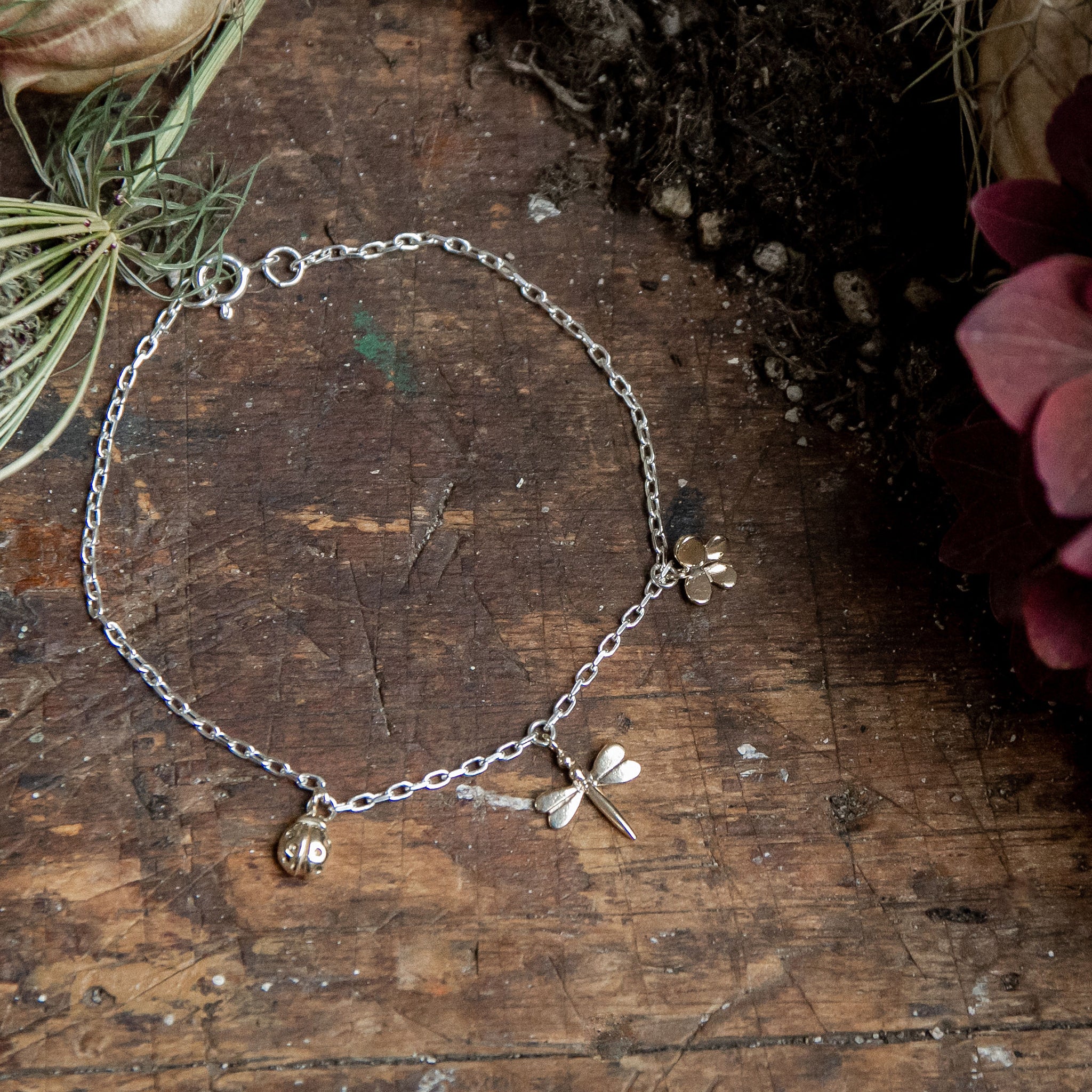 Ellen Lou Gardening Jewellery Bugs Bracelet
