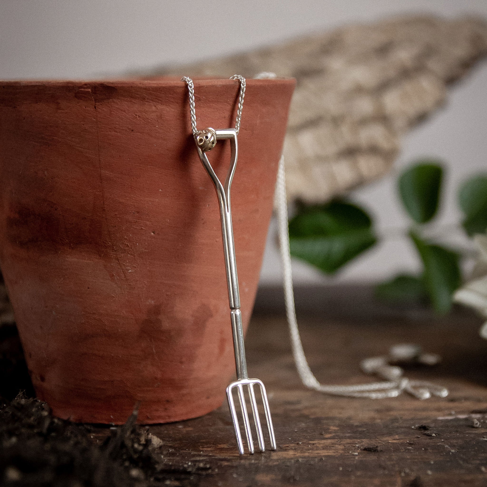 Border Fork Necklace Ellen Lou Gardening Jewellery