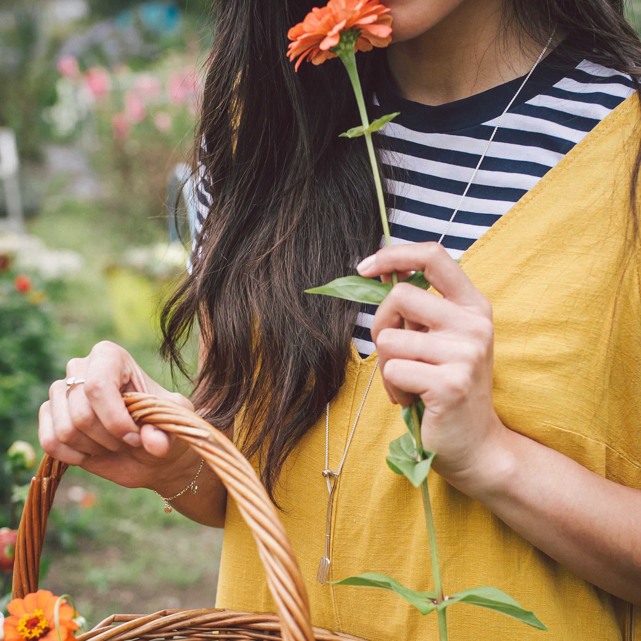 Border Fork Necklace Ellen Lou Gardening Jewellery