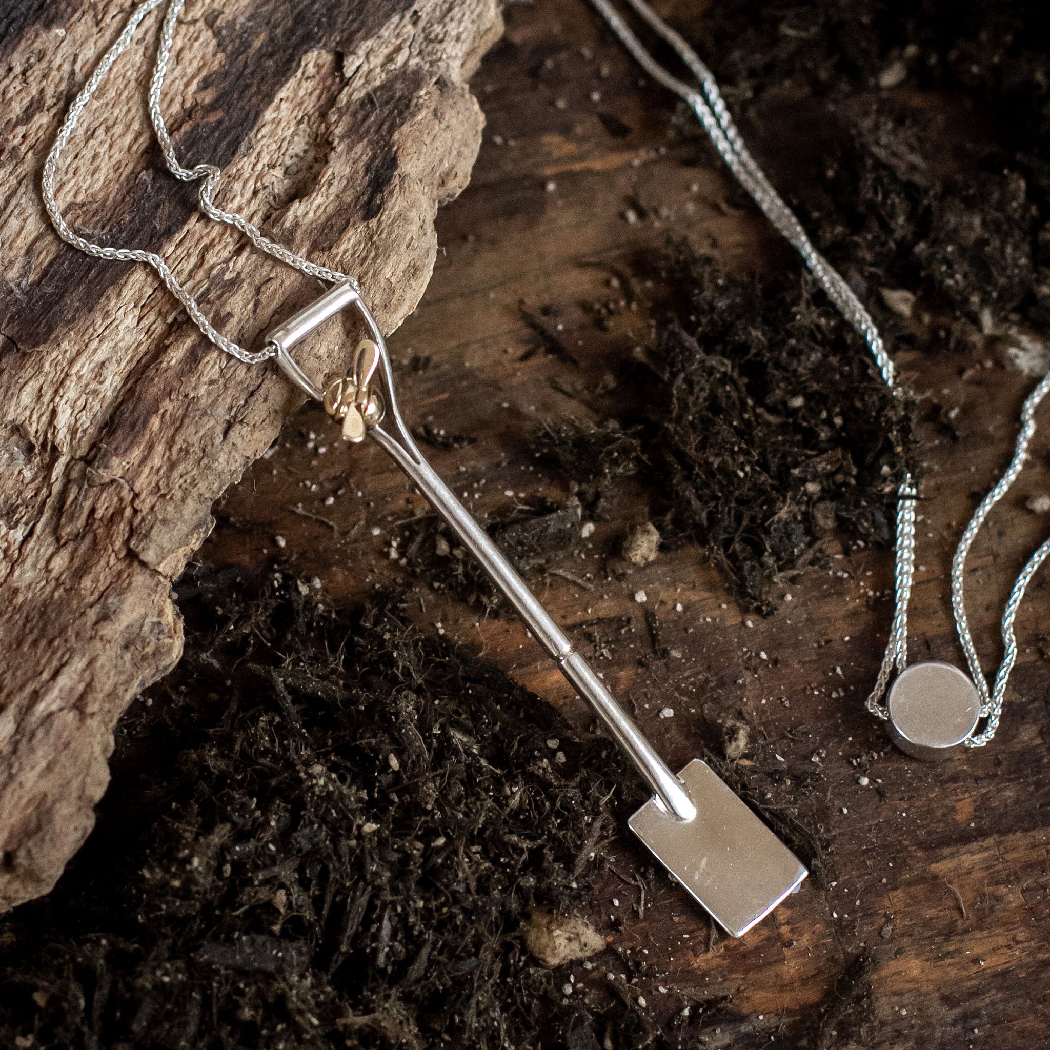 Ellen Lou Gardening Jewellery Border Spade Necklace