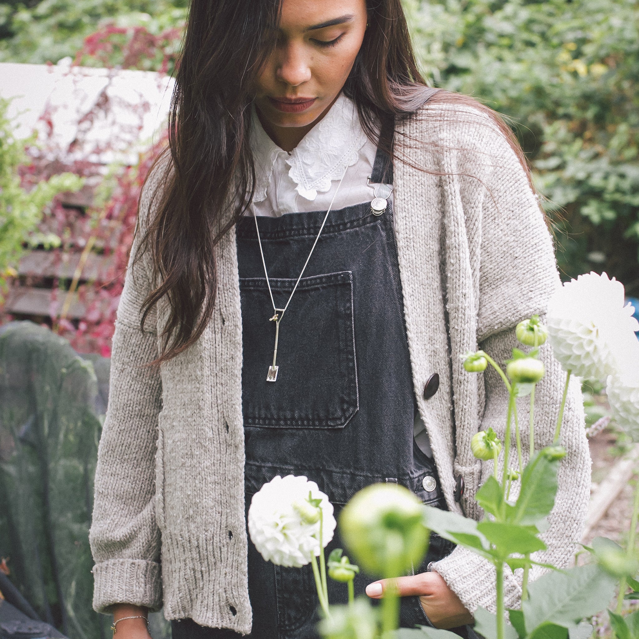 Ellen Lou Gardening Jewellery Border Spade Necklace