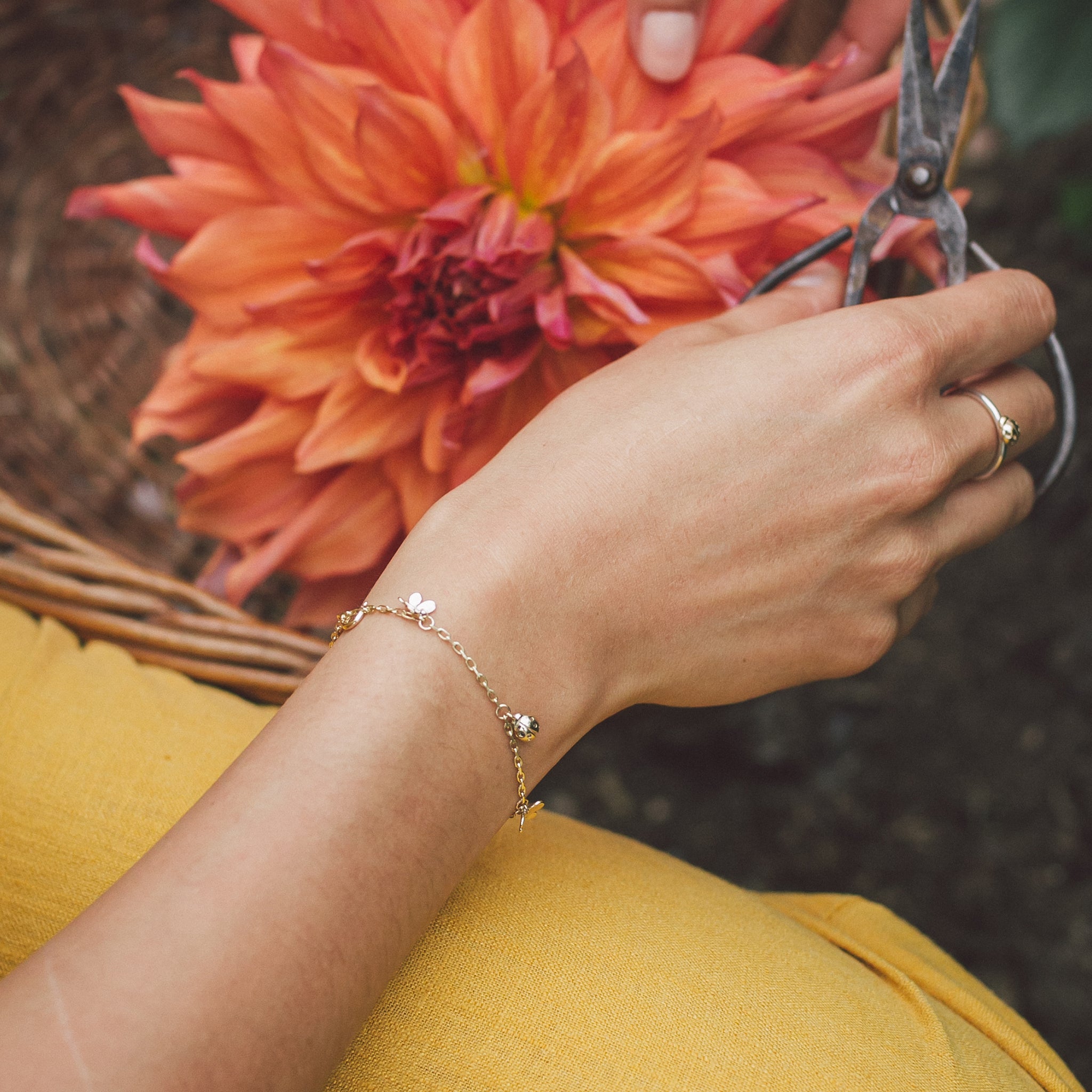 Ellen Lou Gardening Jewellery Bugs Bracelet