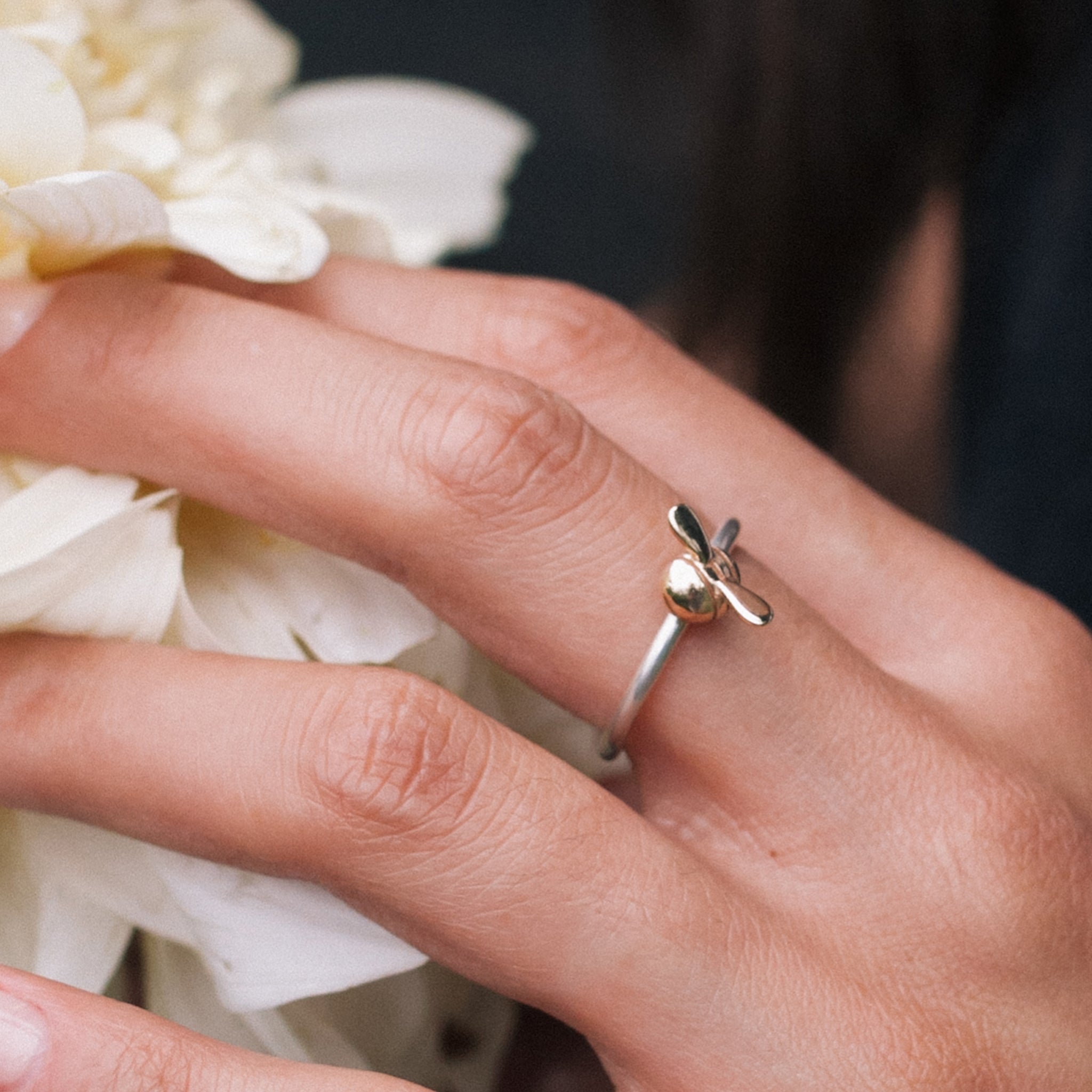 Ellen Lou Gardening Jewellery Bumble Bee Ring