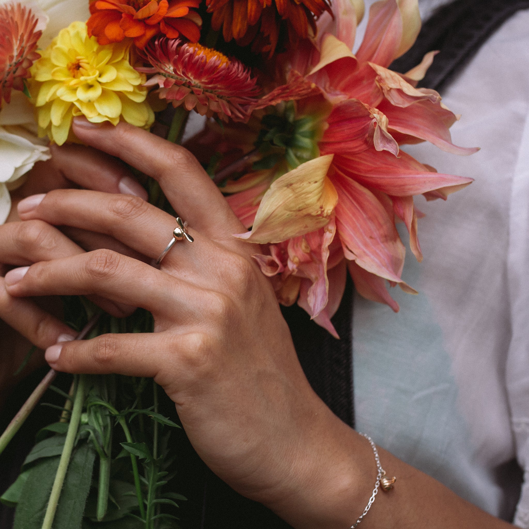 Ellen Lou Gardening Jewellery Bumble Bee Ring