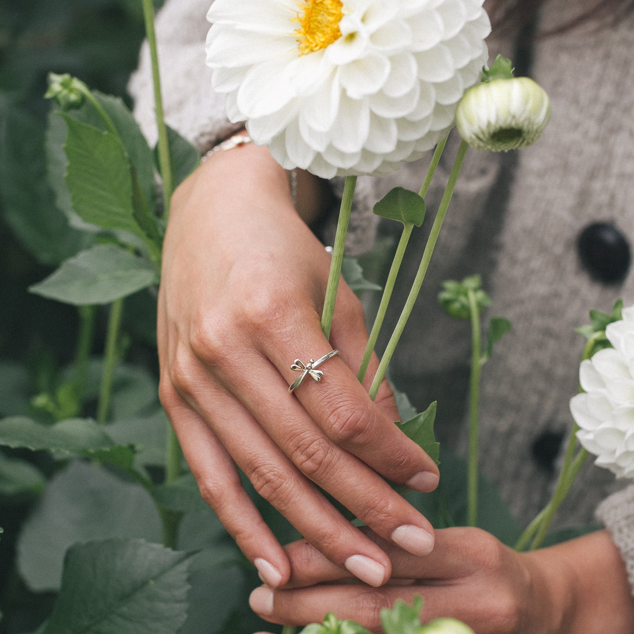 Ellen Lou Gardening Jewellery Damselfly Ring