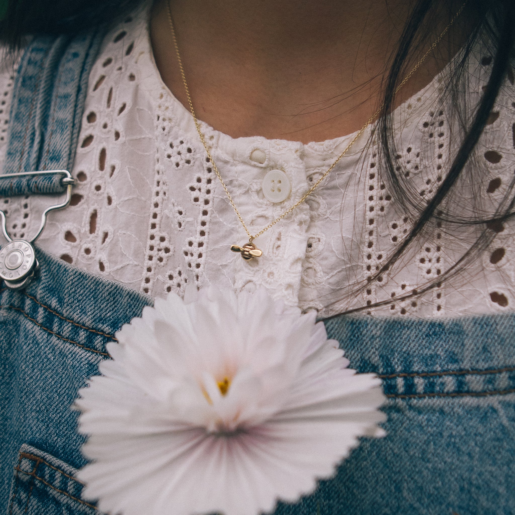 Ellen Lou Gardening Jewellery Bumble Bee Necklace