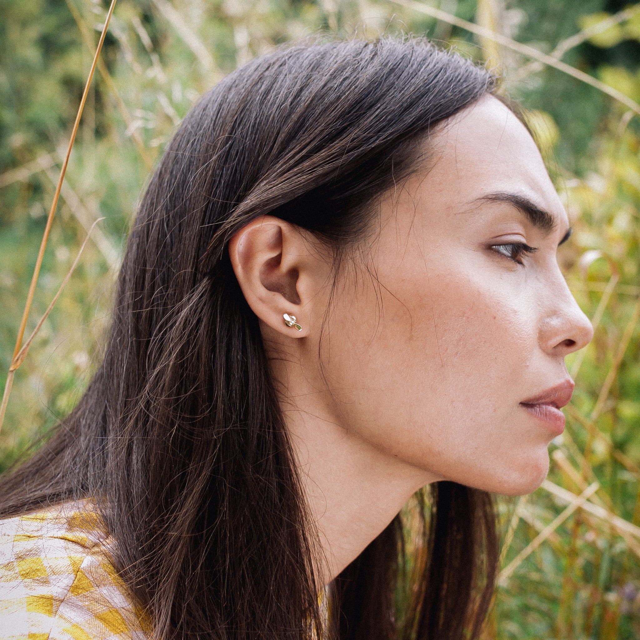 Ellen Lou Gardening Jewellery Bumble Bee Stud Earrings