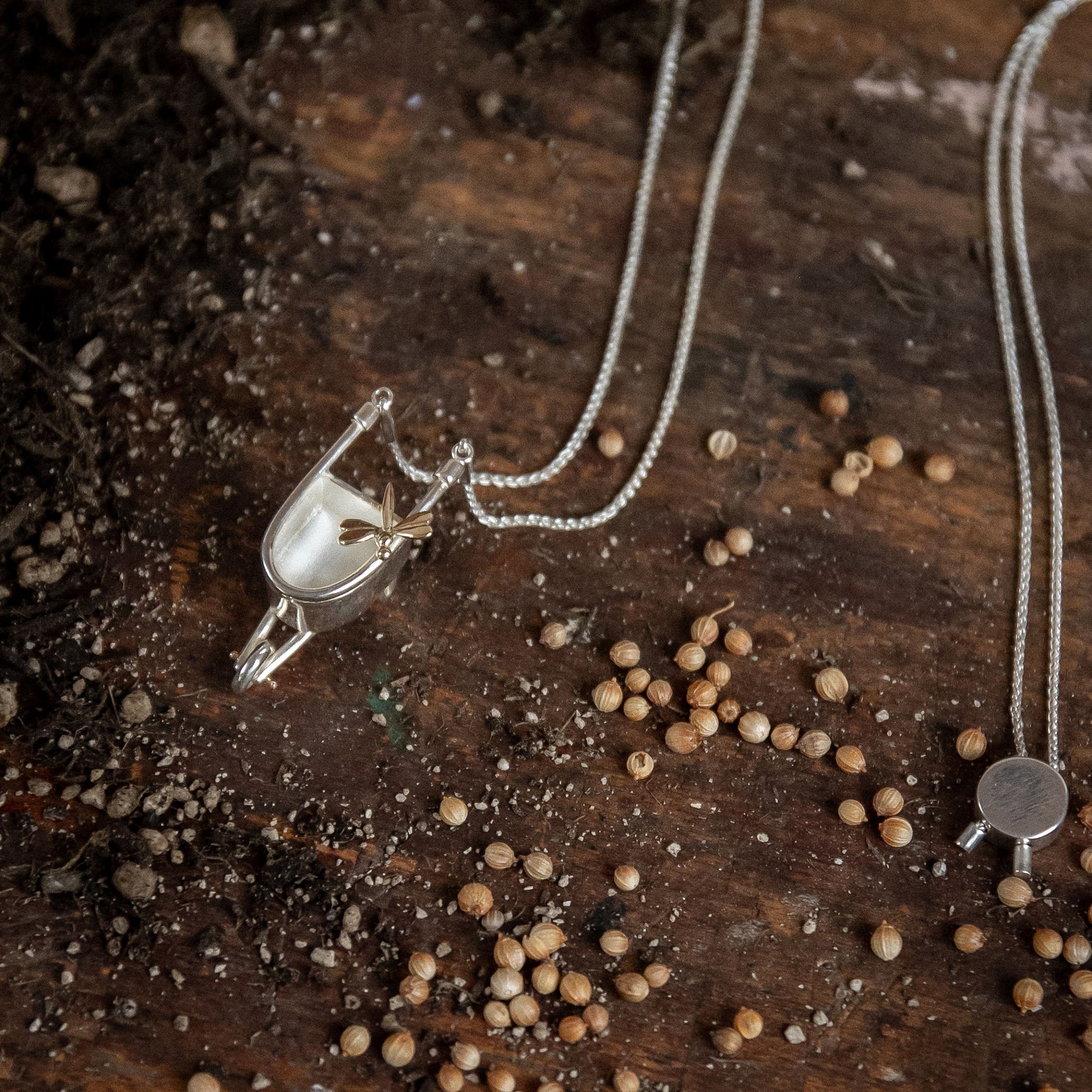 Ellen Lou Gardening Jewellery Wheelbarrow Necklace
