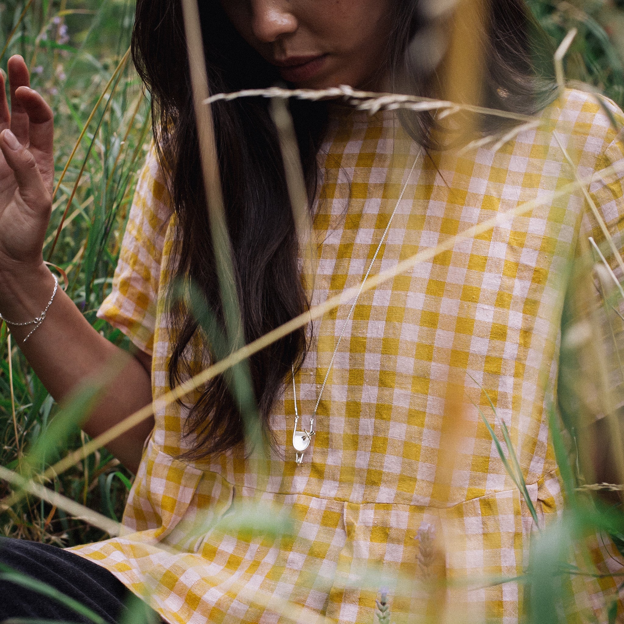 Ellen Lou Gardening Jewellery Wheelbarrow Necklace