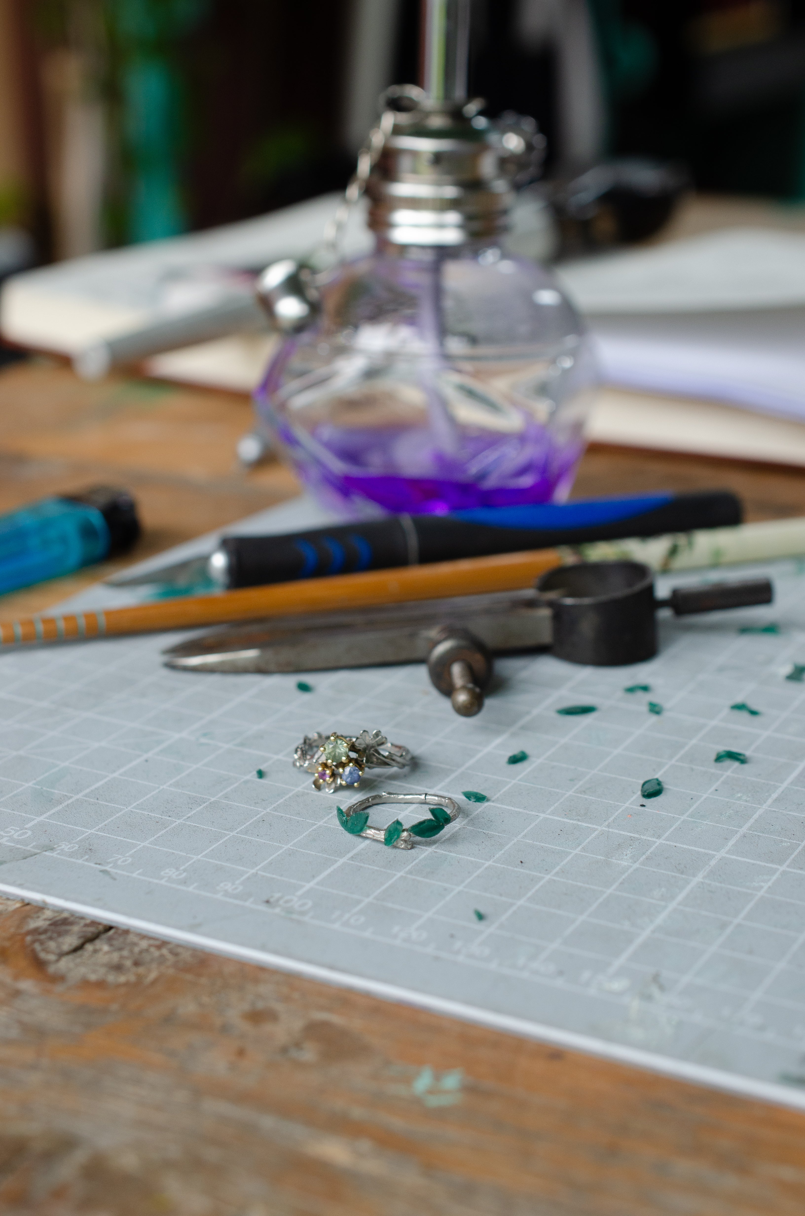 Bespoke jewellery process Ellen Lou Ludlow