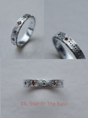 Cadence No. 1 Slimline – Platinum Birthstone Rhythm Ring