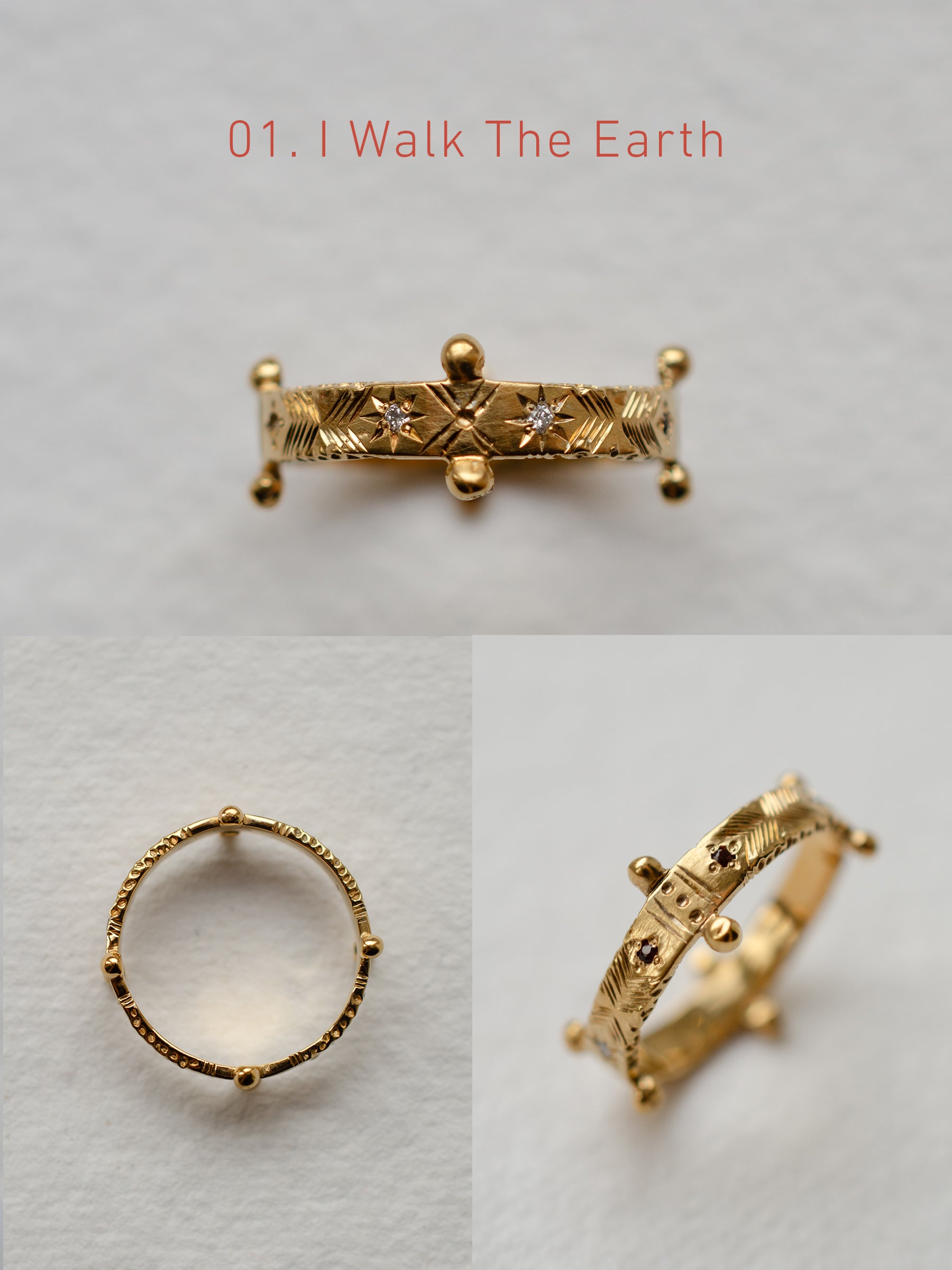 Cadence No. 1 Slimline – 9ct Gold Birthstone Ring