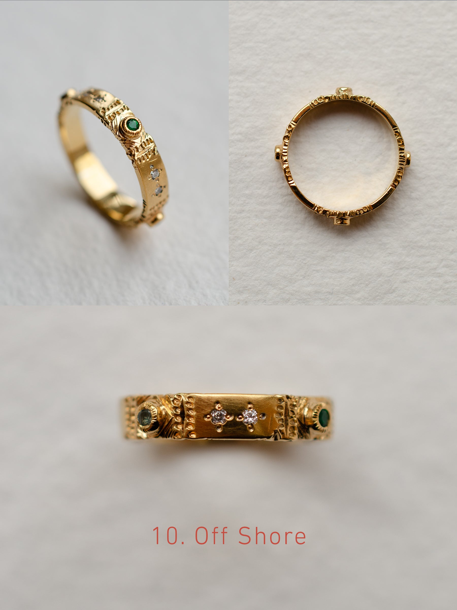 Cadence No. 1 Slimline – 9ct Gold Birthstone Ring