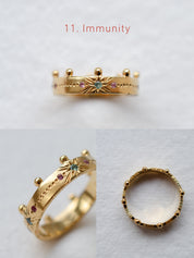 Cadence No. 1 Slimline – 9ct Gold Birthstone Ring
