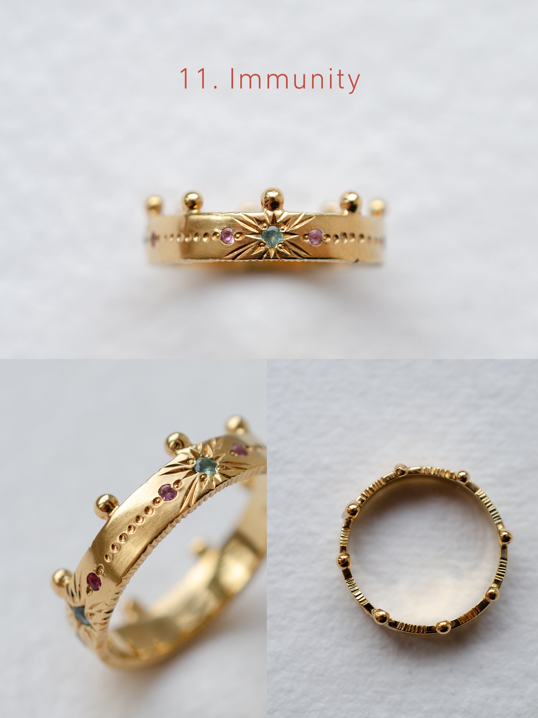 Cadence No. 1 Slimline – 9ct Gold Birthstone Ring