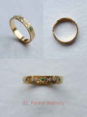 Cadence No. 1 Slimline – 9ct Gold Birthstone Ring