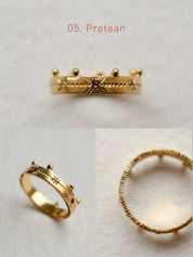 Cadence No. 1 Slimline – 9ct Gold Birthstone Ring