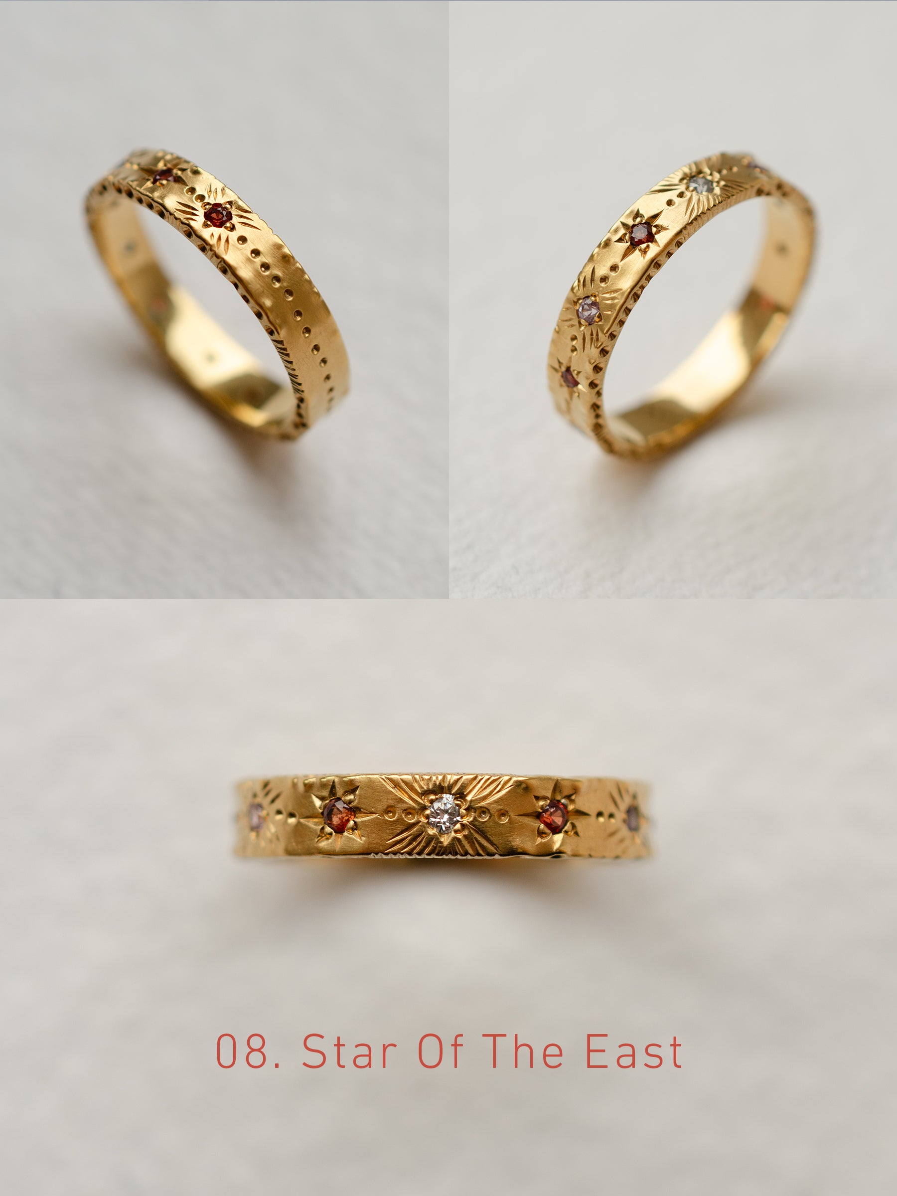 Cadence No. 1 Slimline – 9ct Gold Birthstone Ring
