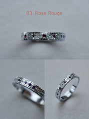 Cadence No. 1 Slimline – Platinum Birthstone Ring
