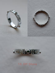Cadence No. 1 Slimline – Platinum Birthstone Ring