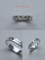 Cadence No. 1 Slimline – Platinum Birthstone Ring