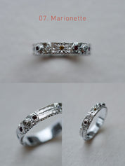 Cadence No. 1 Slimline – Platinum Birthstone Ring