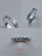 Cadence No. 1 Slimline – Platinum Birthstone Ring