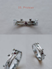 Cadence No. 1 Slimline – Platinum Birthstone Ring