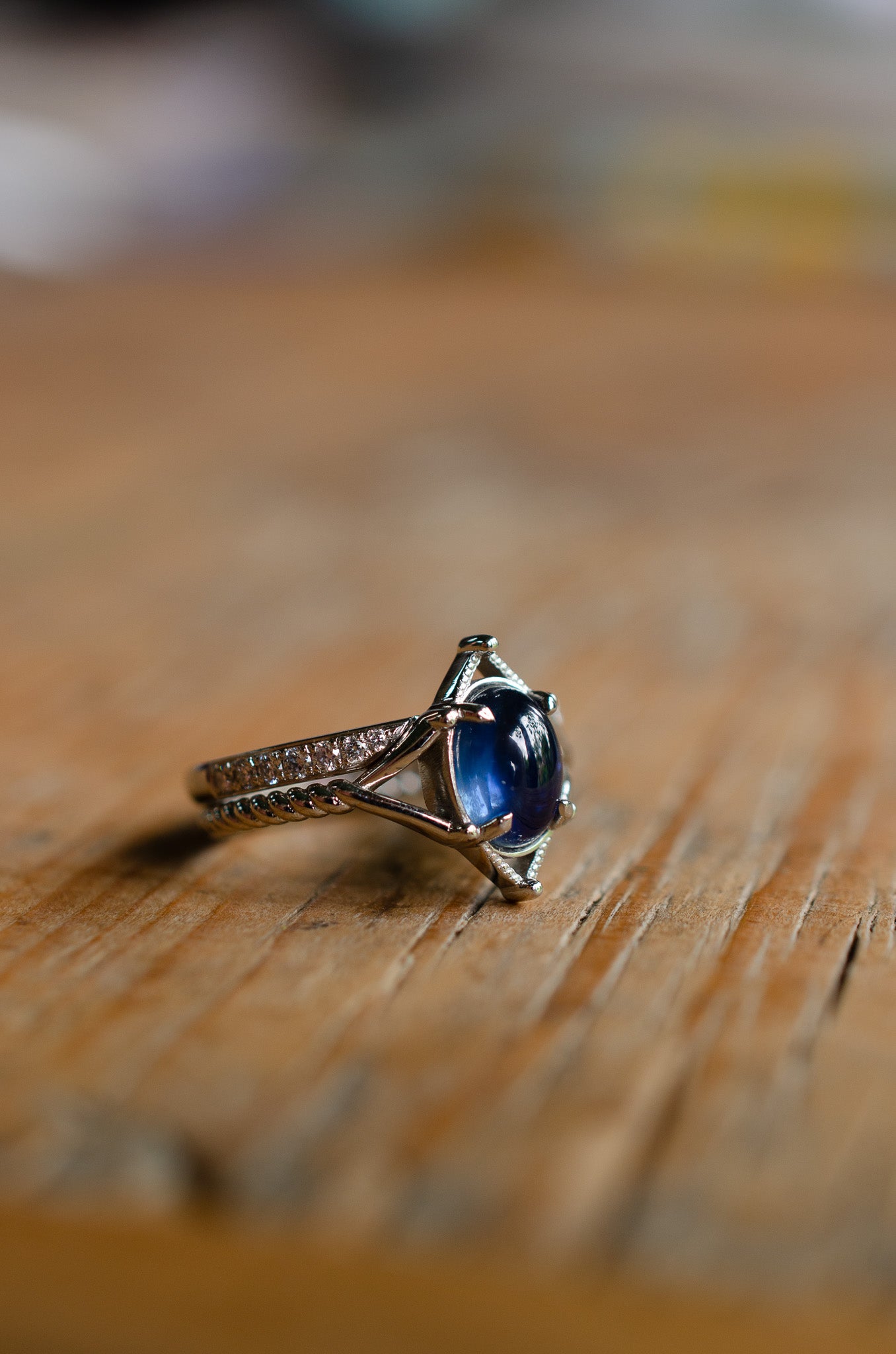 Cabochon_Sapphire_Engagement_Diamond_Wedding_Ring_Set_Bespoke_Jewellery_Ludlow.jpg