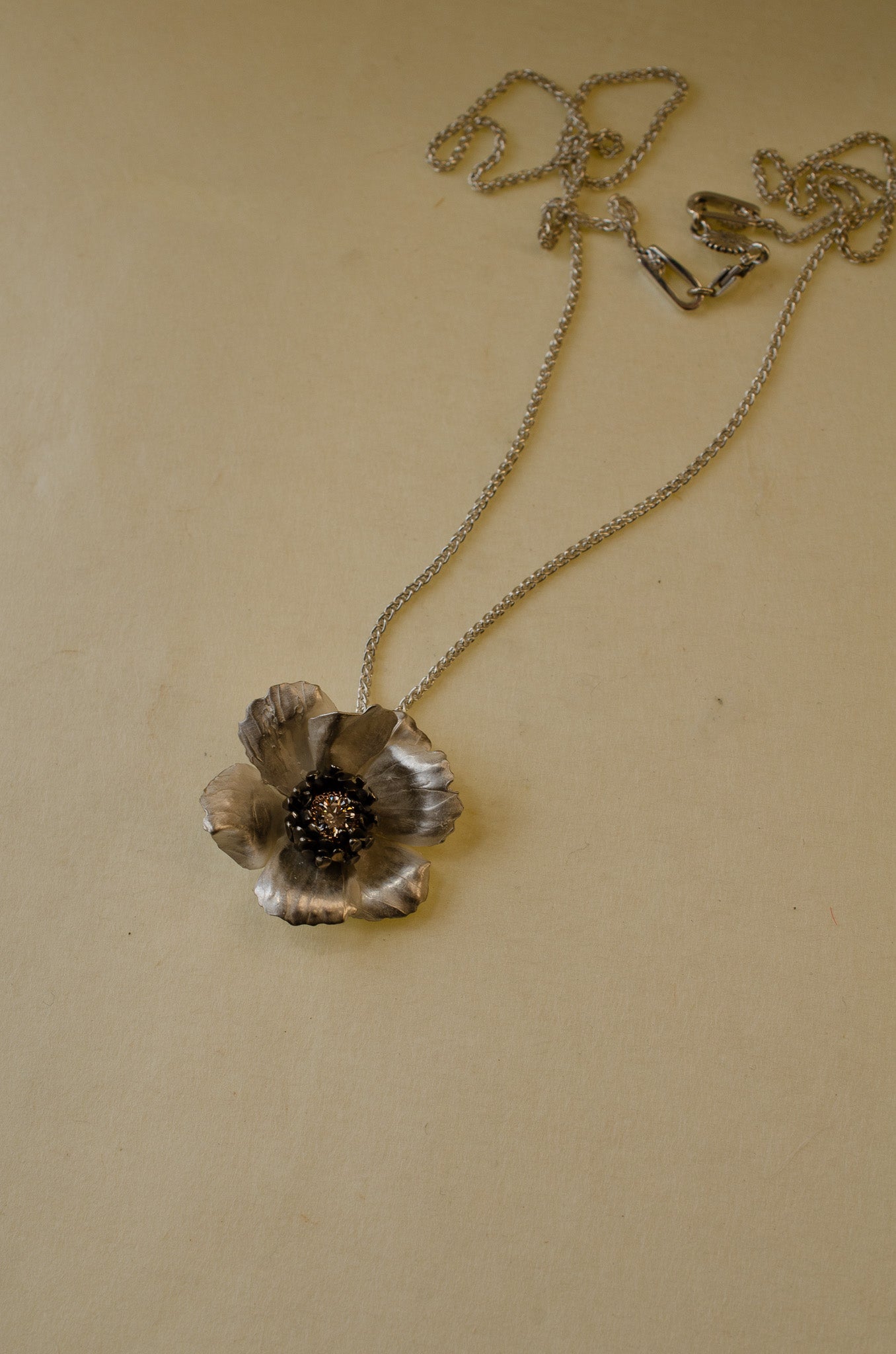 Diamond_Rose_Gold_Silver_Anemone_Flower_Pendant_Bespoke_Jewellery_Ludlow.jpg