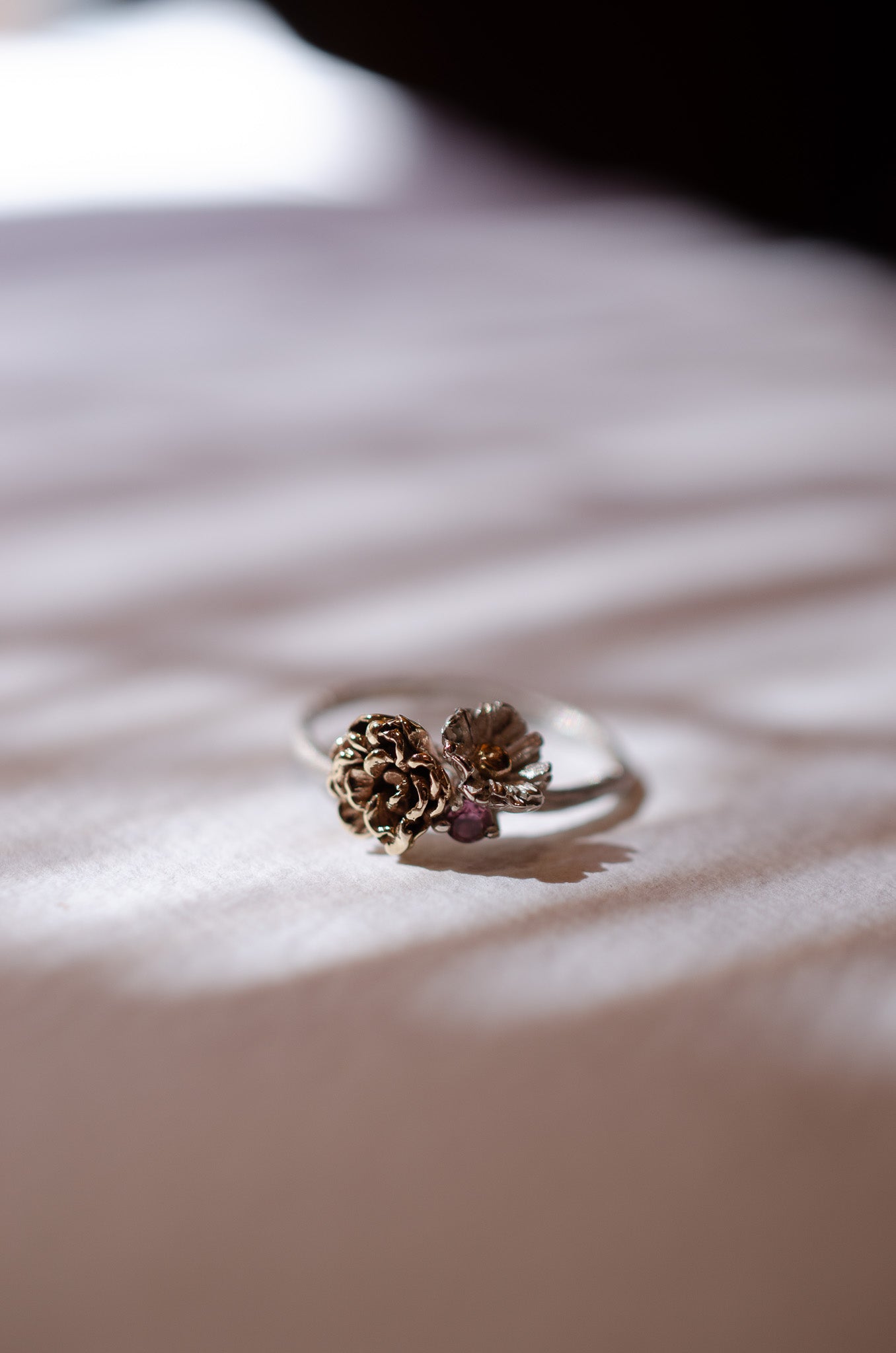 Gold_Marigold_Silver_Daisy_Pink_Tourmaline_Birthstone_Flower_Ring_Bespoke_Jewellery_Ellenlou_Ludlow.jpg