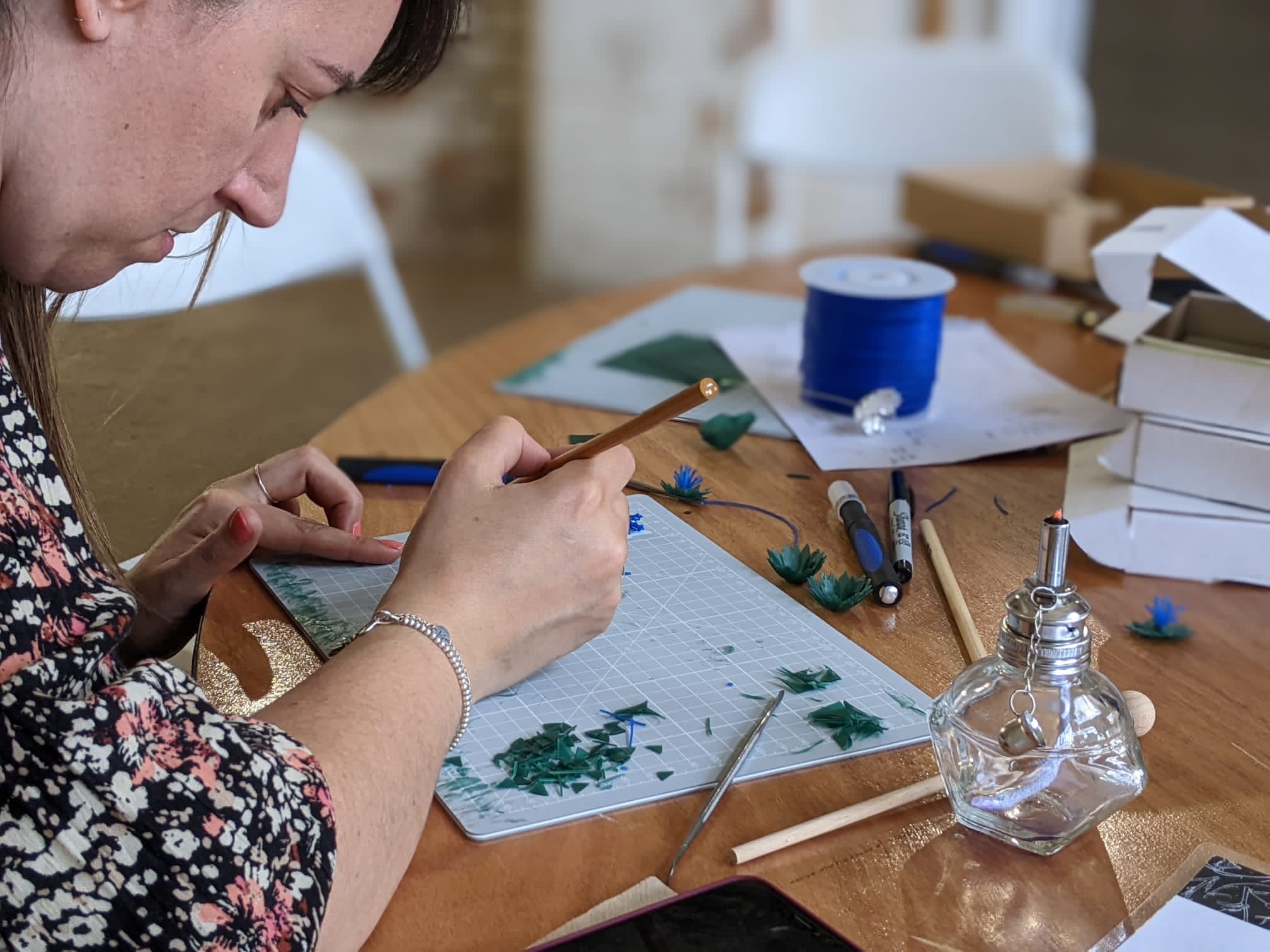 Blue Bell Wax Carving Workshop Ellen Lou