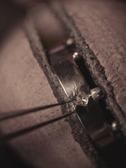 Cadence No. 1 Slimline – Silver Birthstone Rhythm Ring