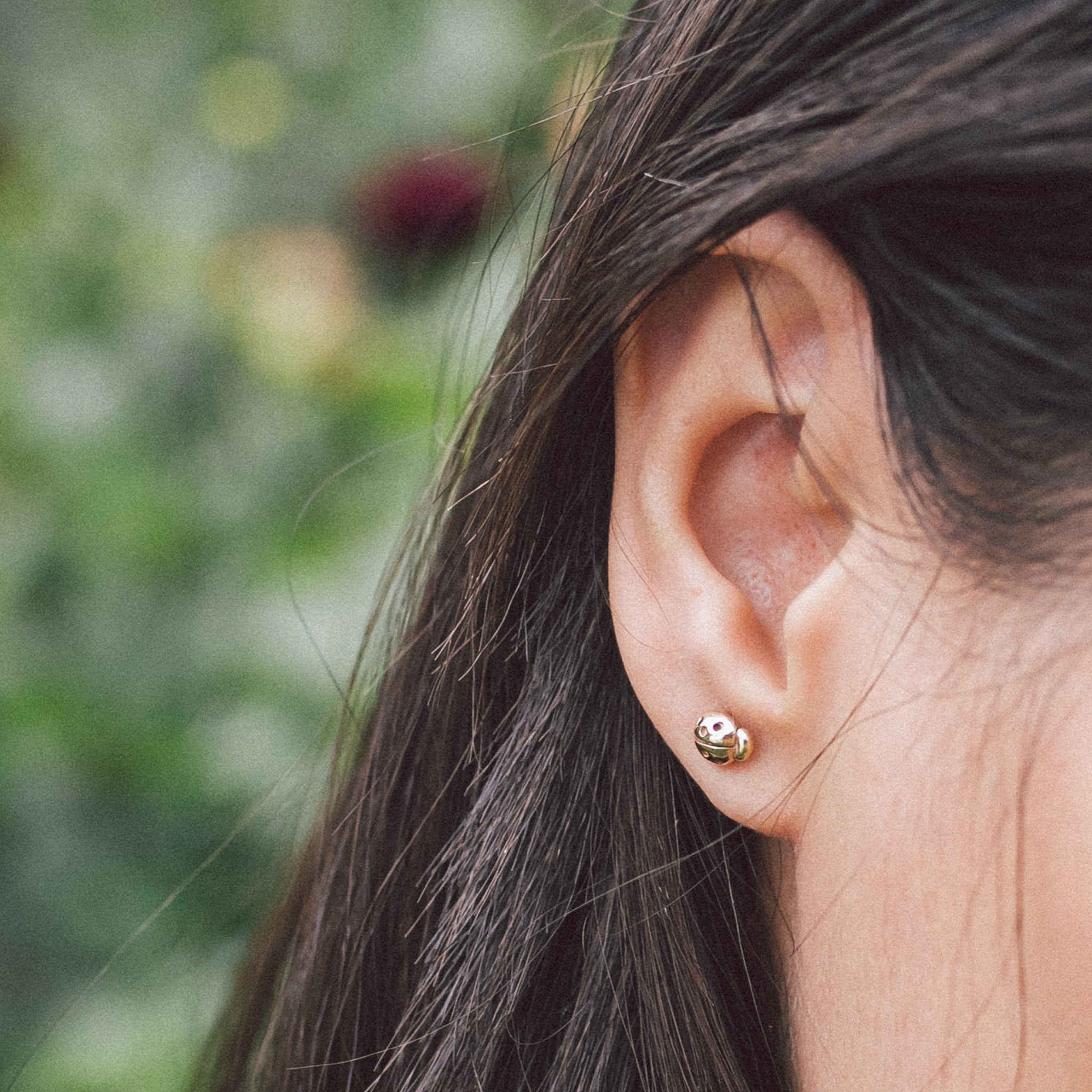 Ellen Lou Gardening Jewellery Ladybird Stud Earrings