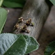 Ellen Lou Gardening Jewellery 9ct Bumble Bee Stud Earrings