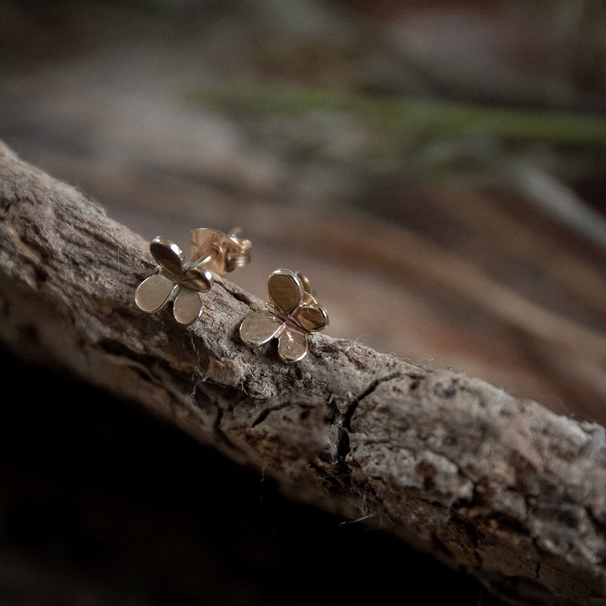 Ellen Lou Gardening Jewellery Butterfly Stud Earrings