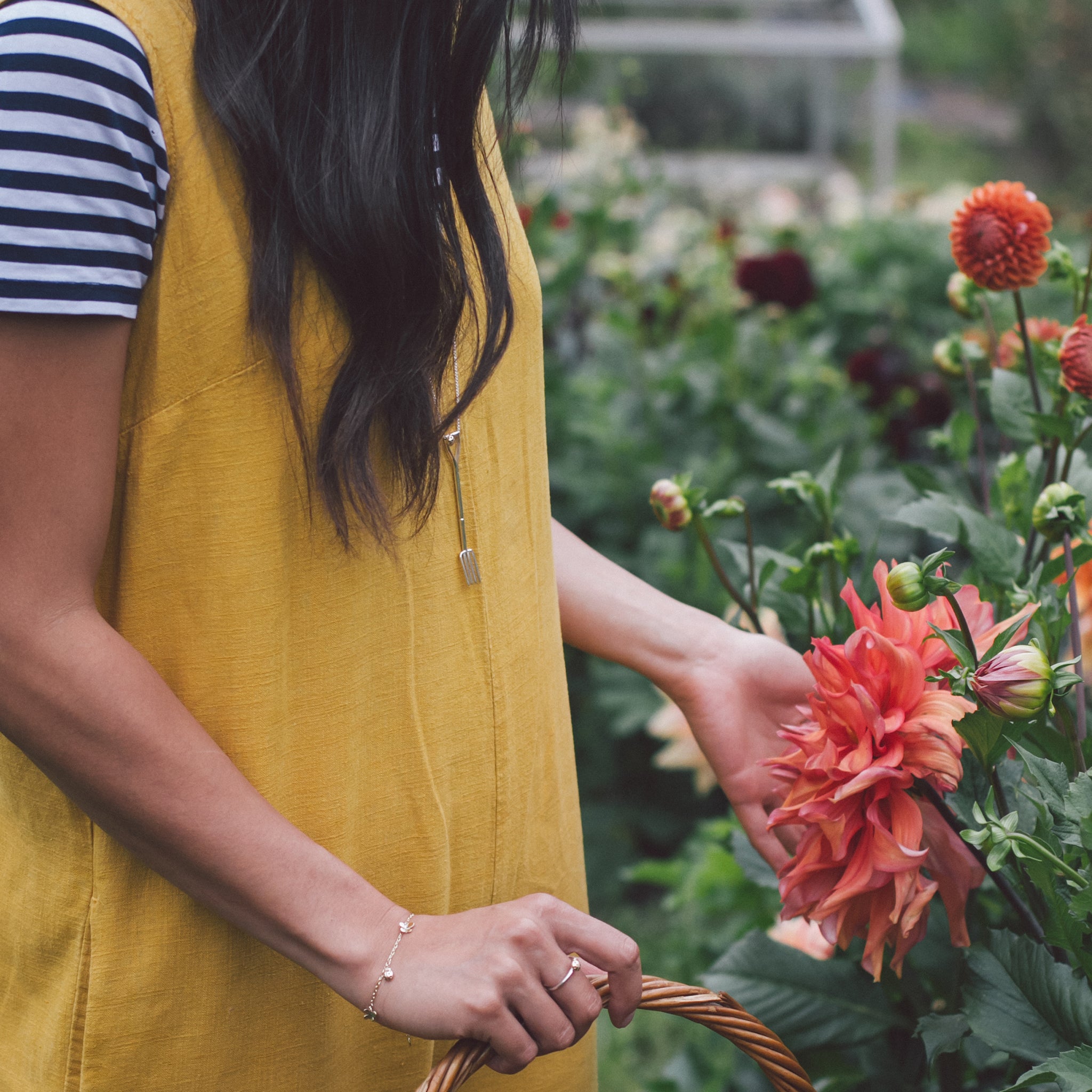 Border Fork Necklace Ellen Lou Gardening Jewellery 