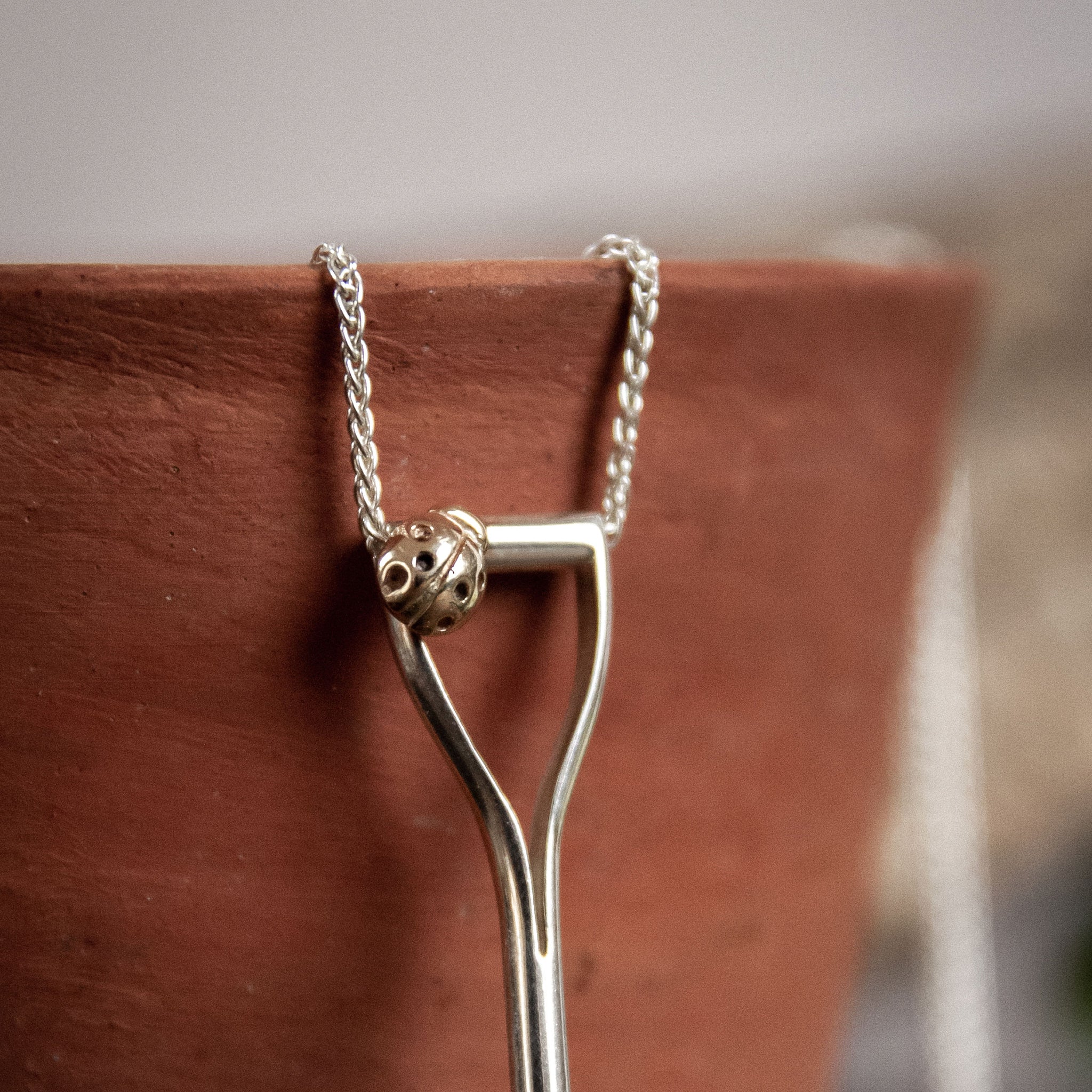 Border Fork Necklace Ellen Lou Gardening Jewellery 
