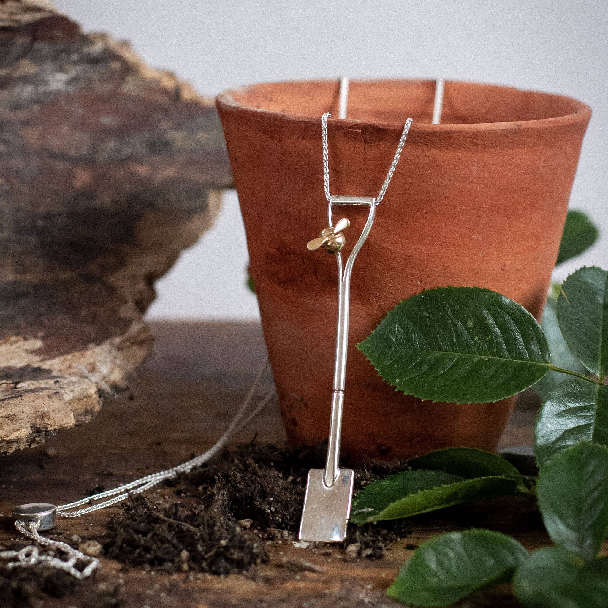 Ellen Lou Gardening Jewellery Border Spade Necklace