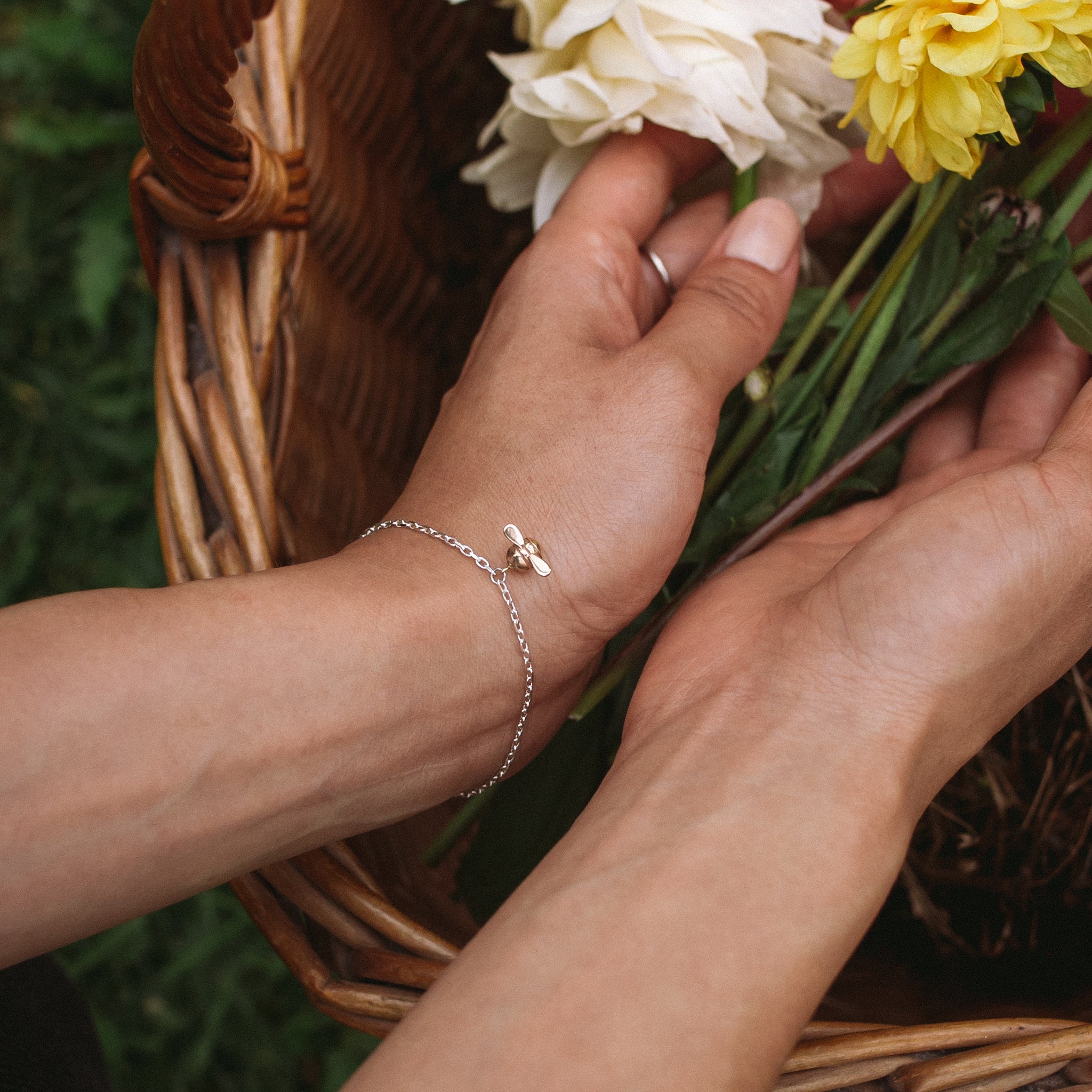 Ellen Lou Gardening Jewellery Bumble Bee Bracelet