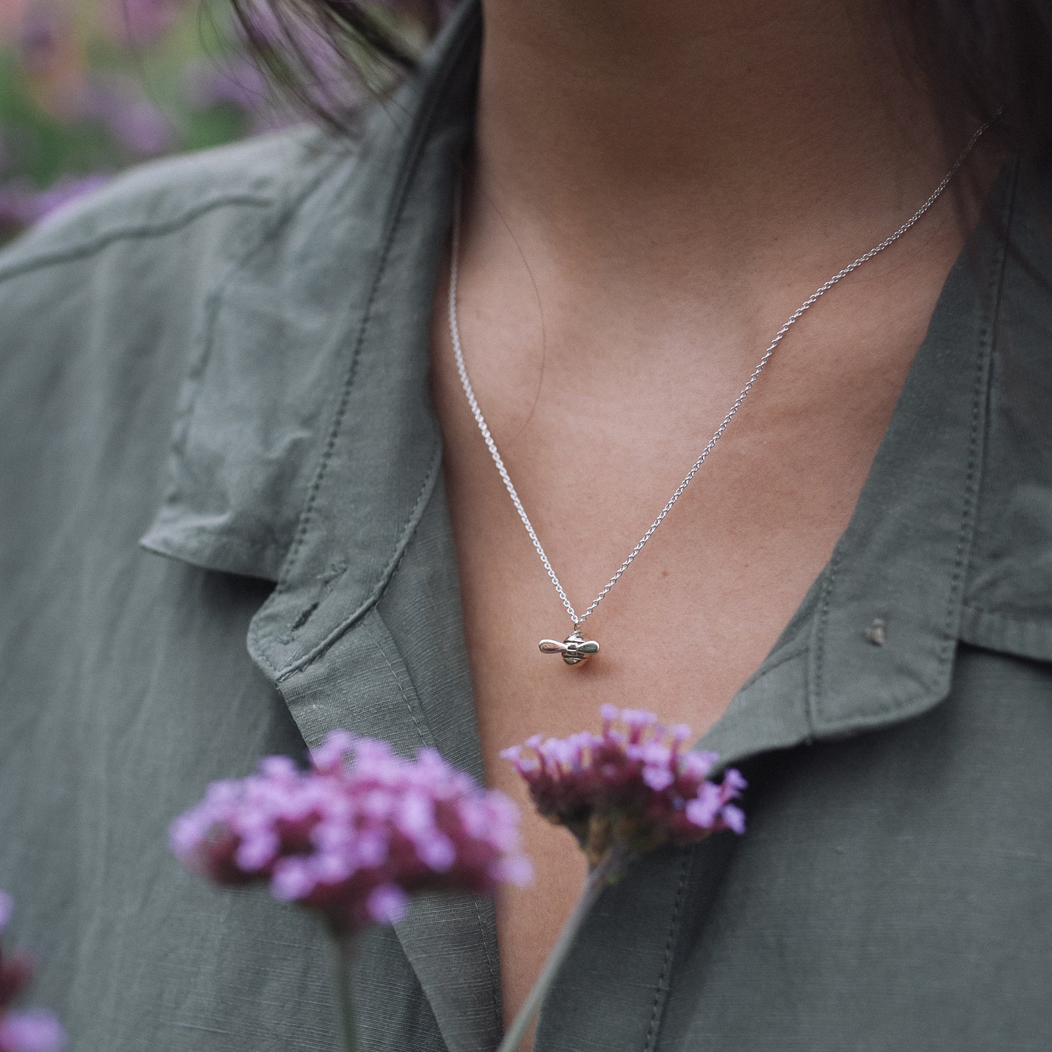 Ellen Lou Gardening Jewellery Bumble Bee Necklace