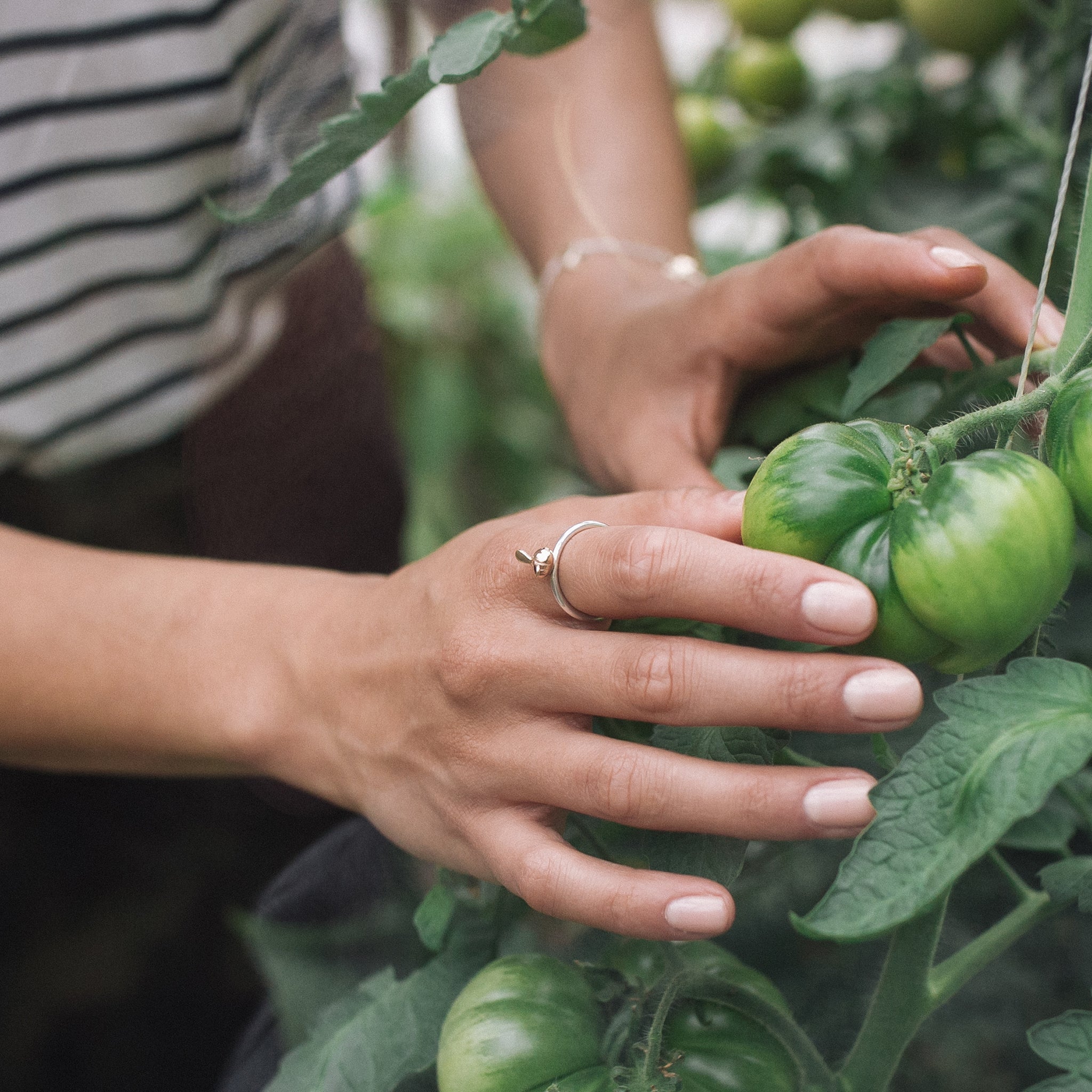 Ellen Lou Gardening Jewellery Bumble Bee Ring