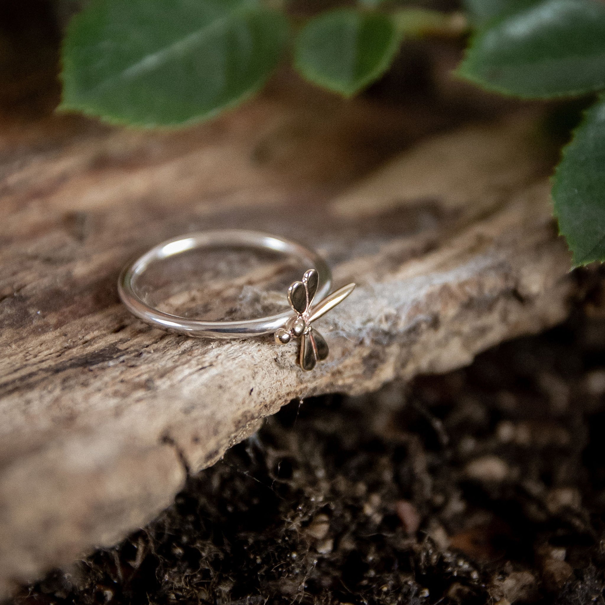 Ellen Lou Gardening Jewellery Damselfly Ring