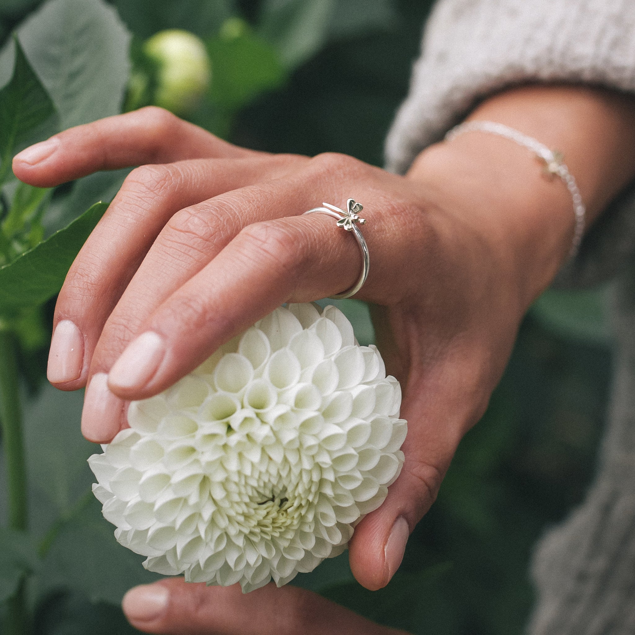 Ellen Lou Gardening Jewellery Damselfly Ring