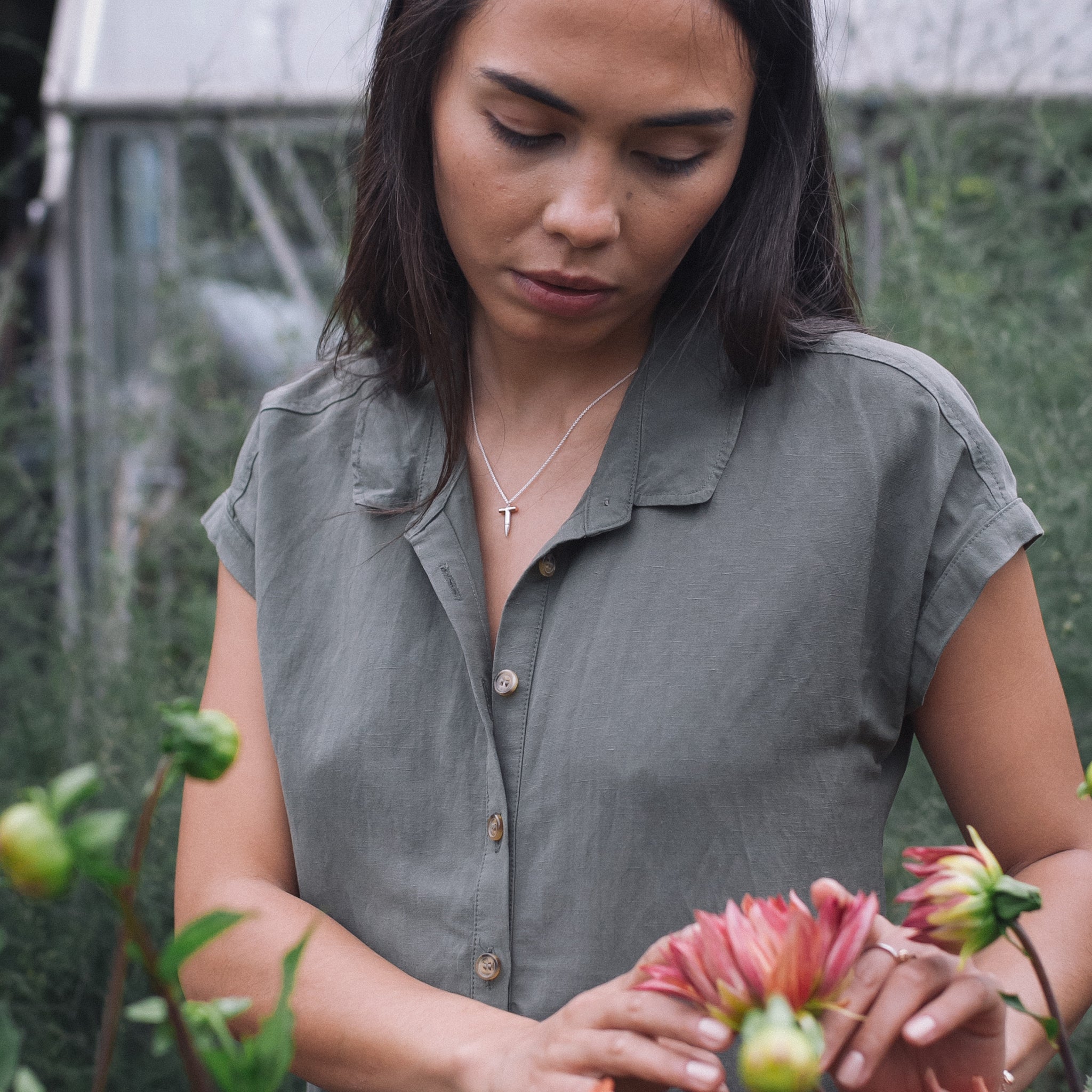 Ellen Lou Gardening Jewellery Dibber Necklace