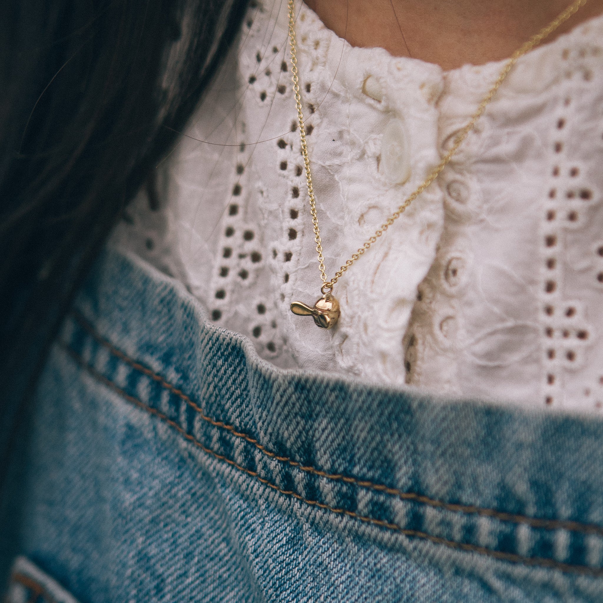 Ellen Lou Gardening Jewellery Bumble Bee Necklace