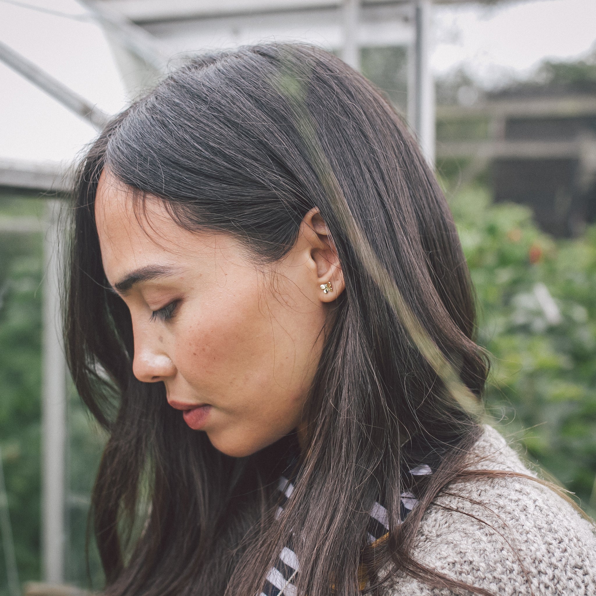 Ellen Lou Gardening Jewellery Butterfly Stud Earrings