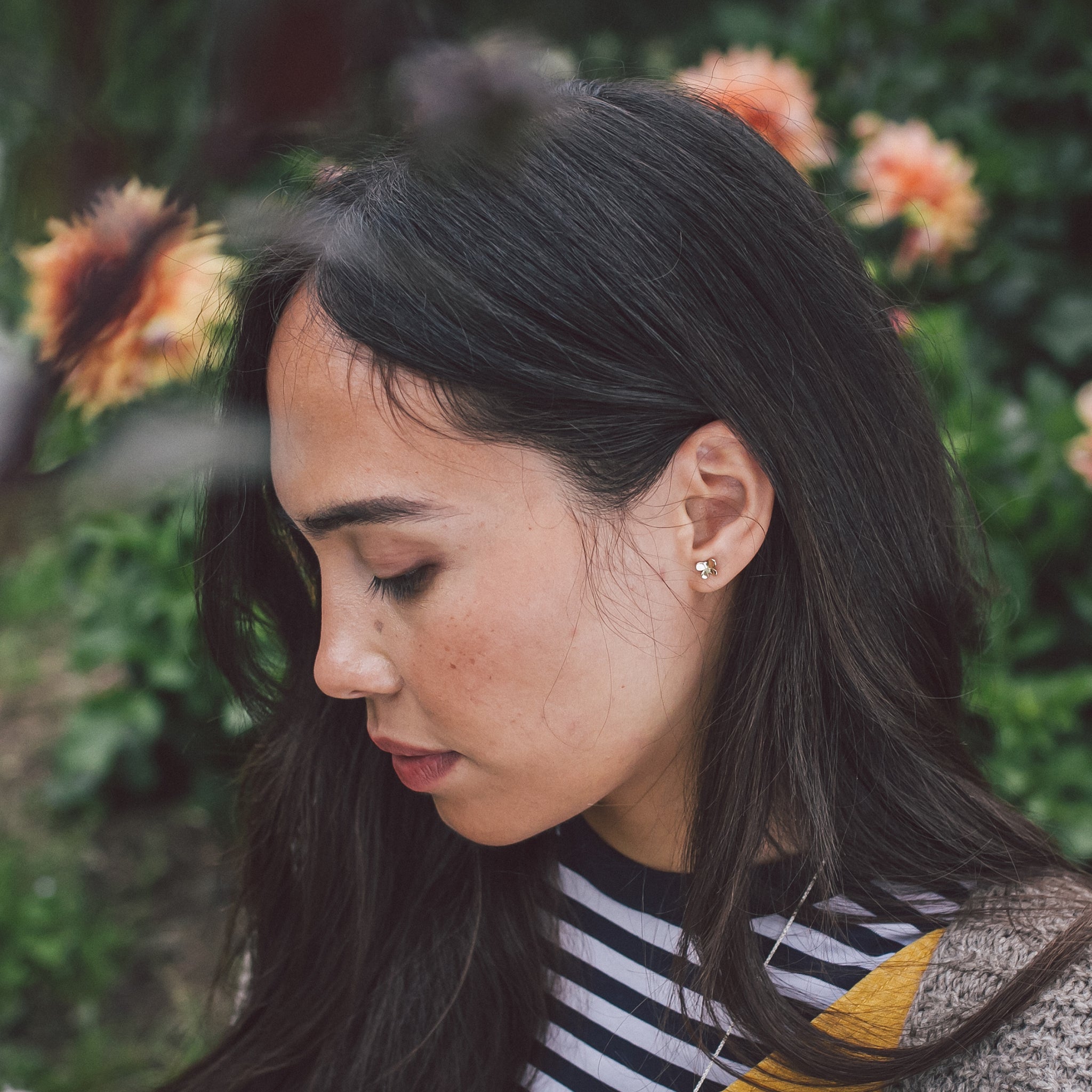 Ellen Lou Gardening Jewellery Butterfly Stud Earrings